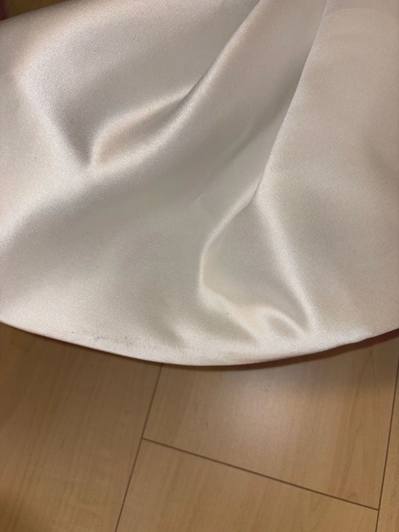 【ドレスプロダクション】W257 パフスリーブ Aラインドレス　トレーン付き