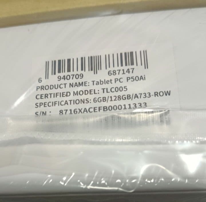 TECLAST P50 AI Android15タブレット 11インチ、A733