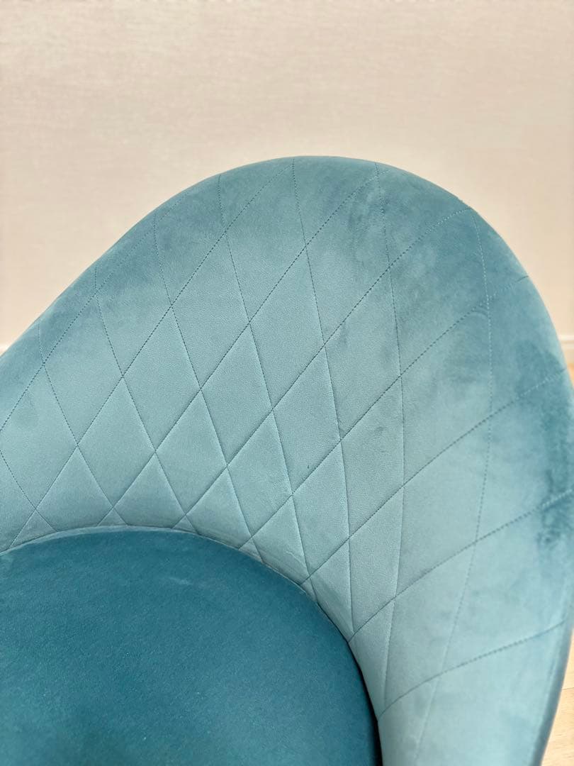 ロウロウヤ LOWYA ベロア調 一人掛けローソファ 座椅子　2個セット