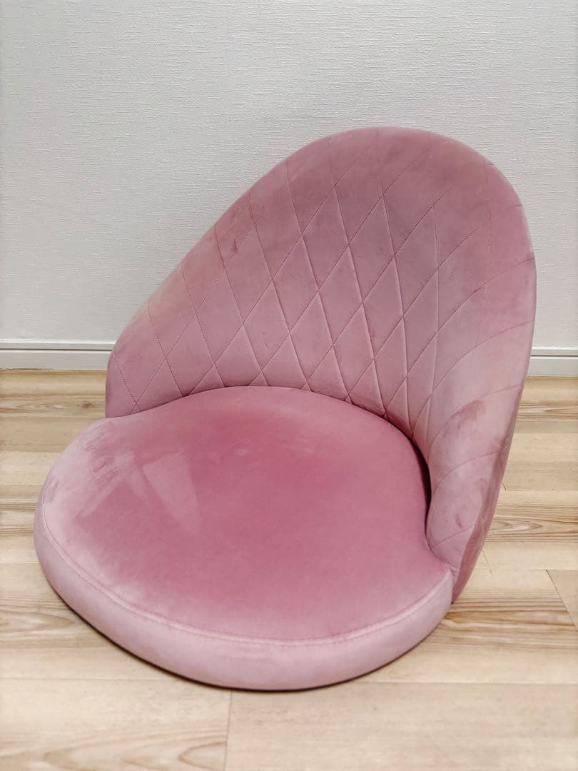 ロウロウヤ LOWYA ベロア調 一人掛けローソファ 座椅子　2個セット