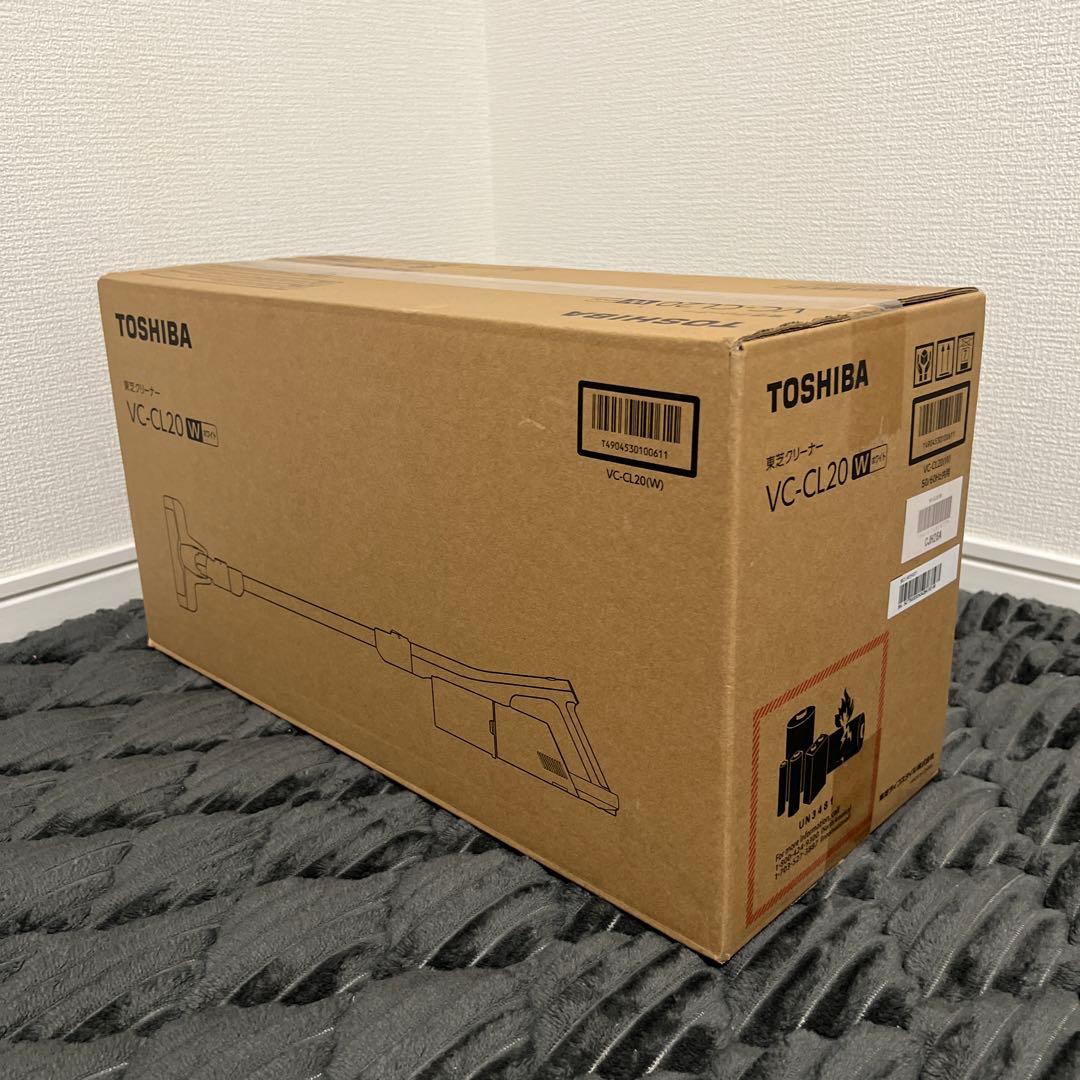 【新品未使用】東芝 TOSHIBA VC-CL20 ホワイトスティッククリーナー