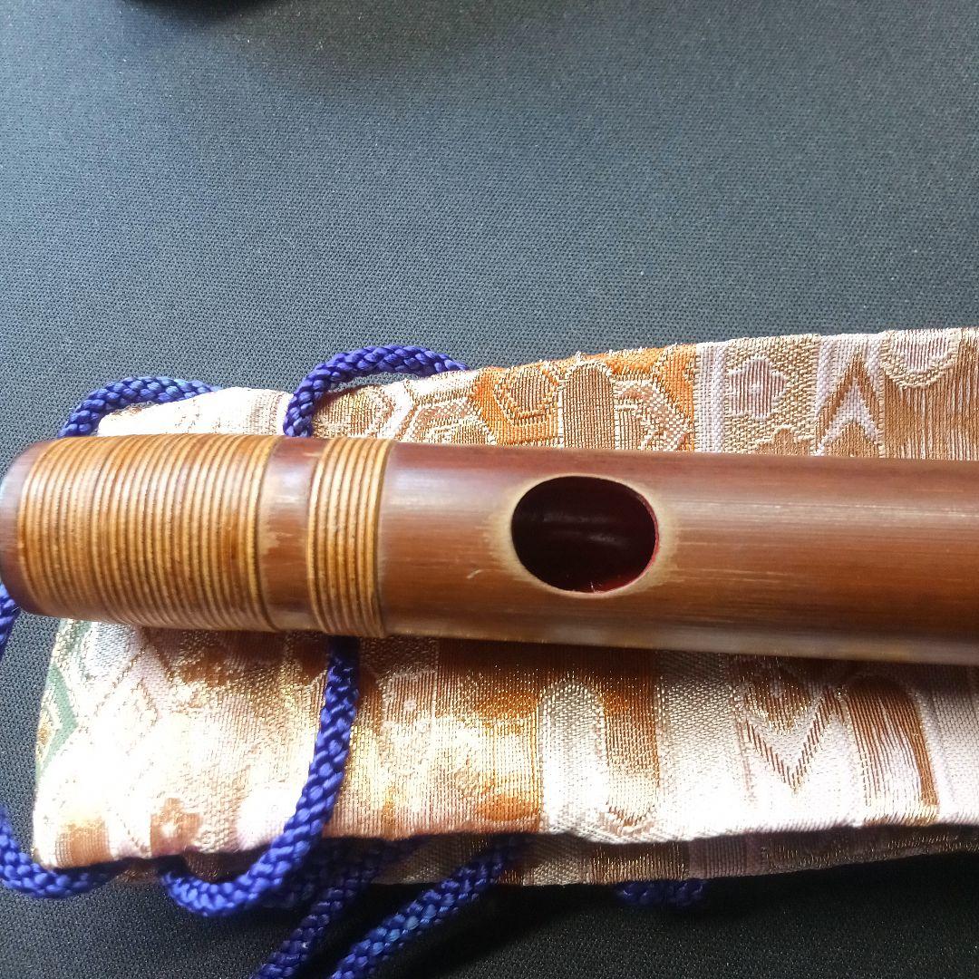 本煤竹製篠笛　笛師藍山 七本調子