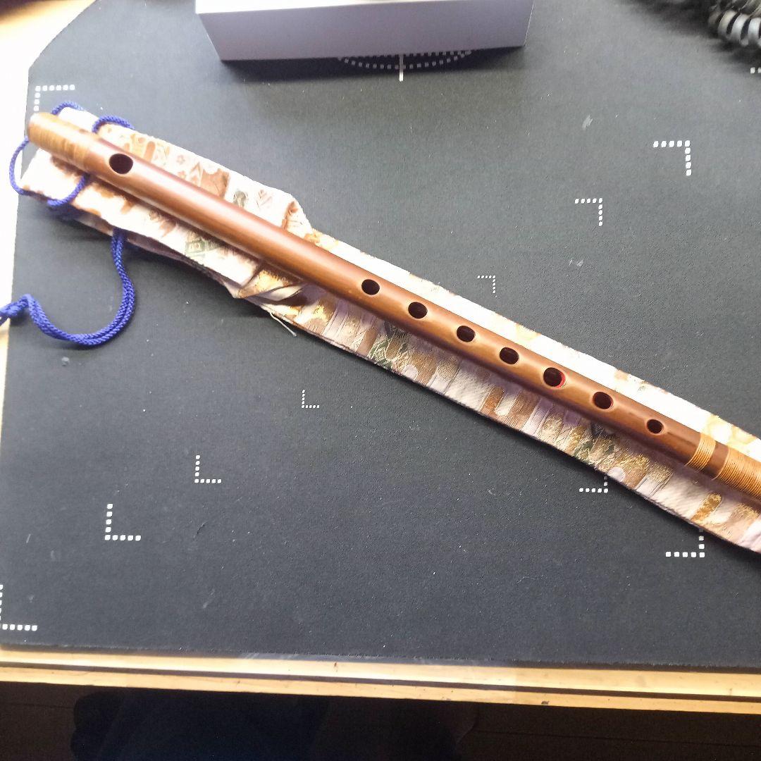 本煤竹製篠笛　笛師藍山 七本調子