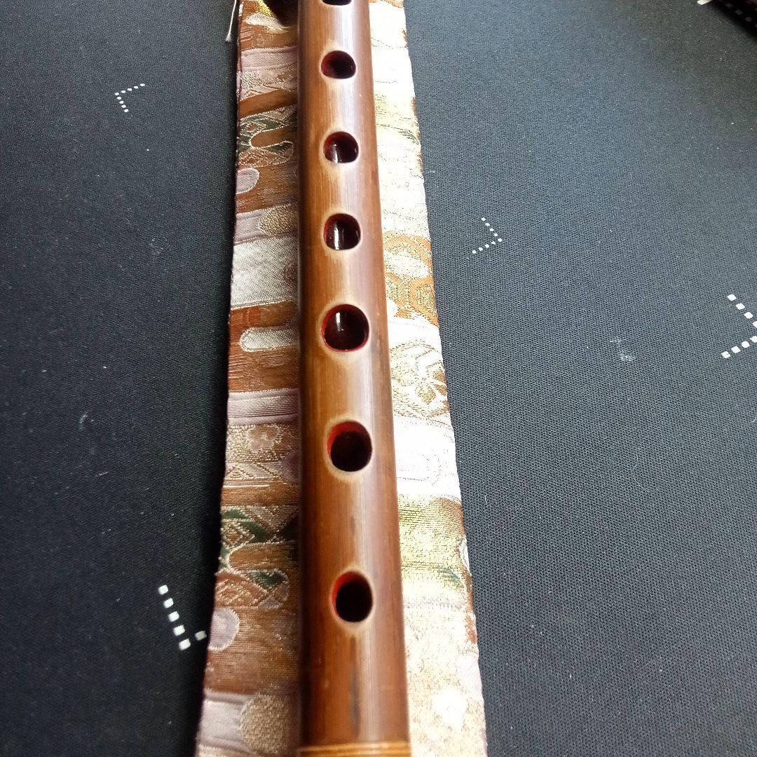 本煤竹製篠笛　笛師藍山 七本調子