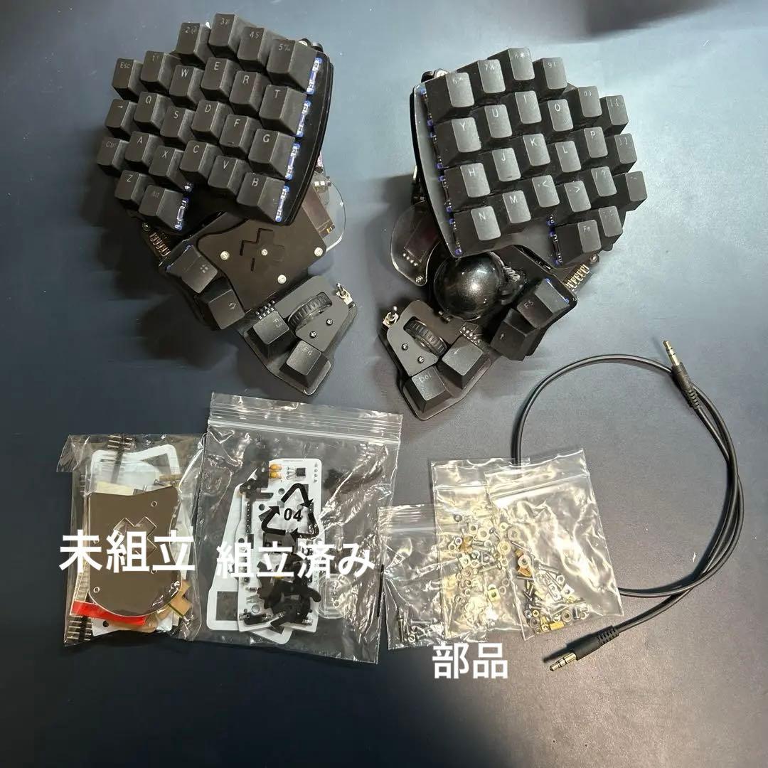 Killer Whale 分割キーボード 完成品 フルセット Type-C