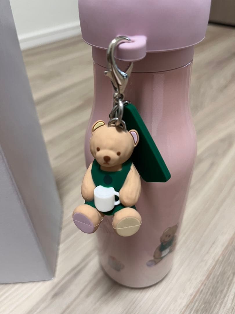 スターバックス　ジェラートピケ リッドカバー ステンレスボトル ピンク