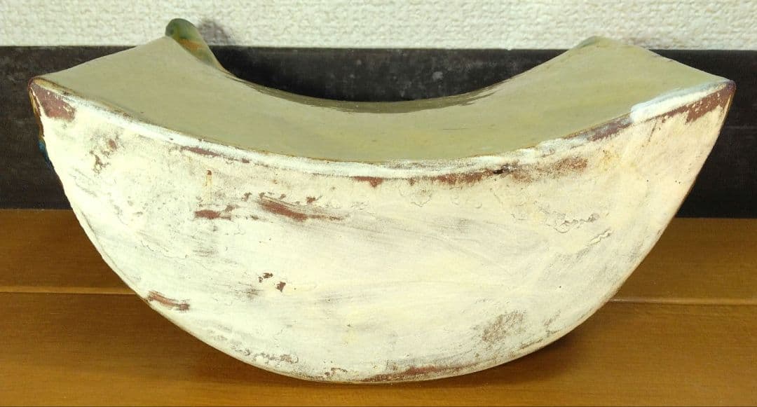 人間国宝 金城次郎 魚紋抱瓶 栞 共箱 未使用美品 壺屋焼 壷屋焼 やちむん