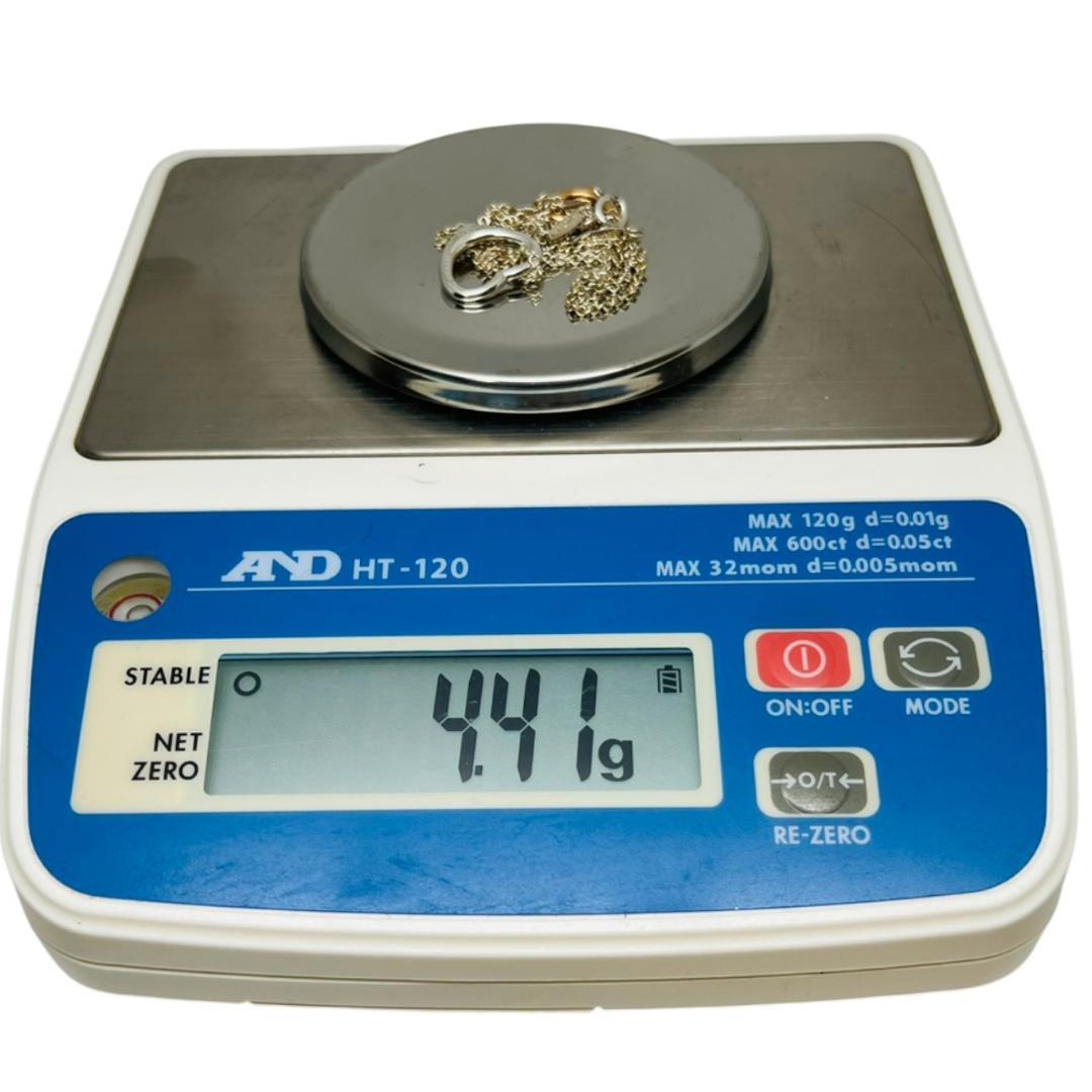 【極美品】TIFFANY ネックレス AU750 オープンハート ゴールドコンビ