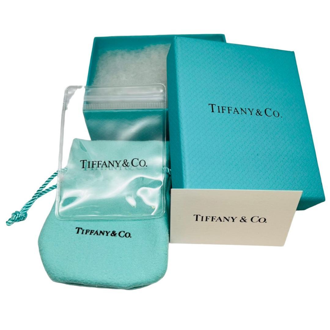 【極美品】TIFFANY ネックレス AU750 オープンハート ゴールドコンビ