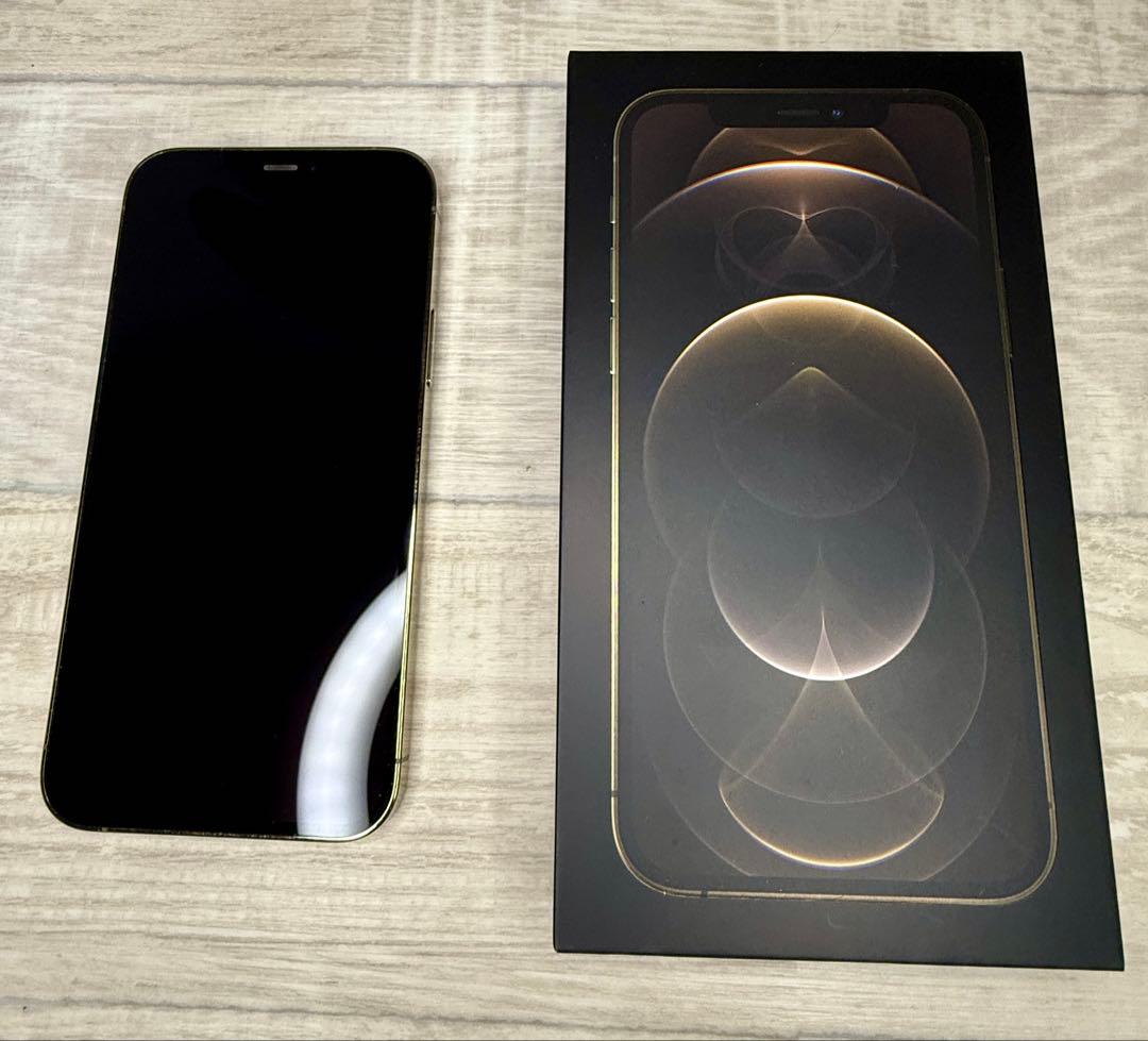 ⭐︎フフ⭐︎Apple iPhone 12 Pro 256GBゴールド 背面割
