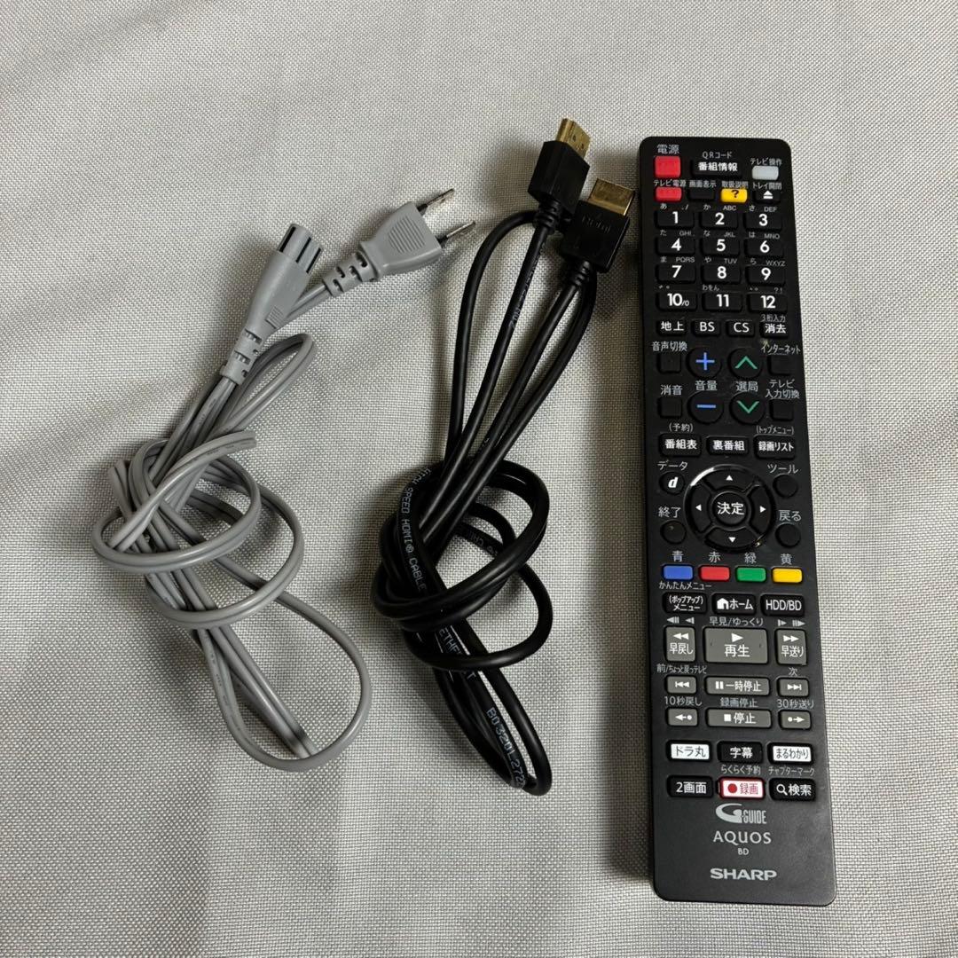 【送料込】SHARP ブルーレイプレーヤ 2B-C05CW1 2020年製