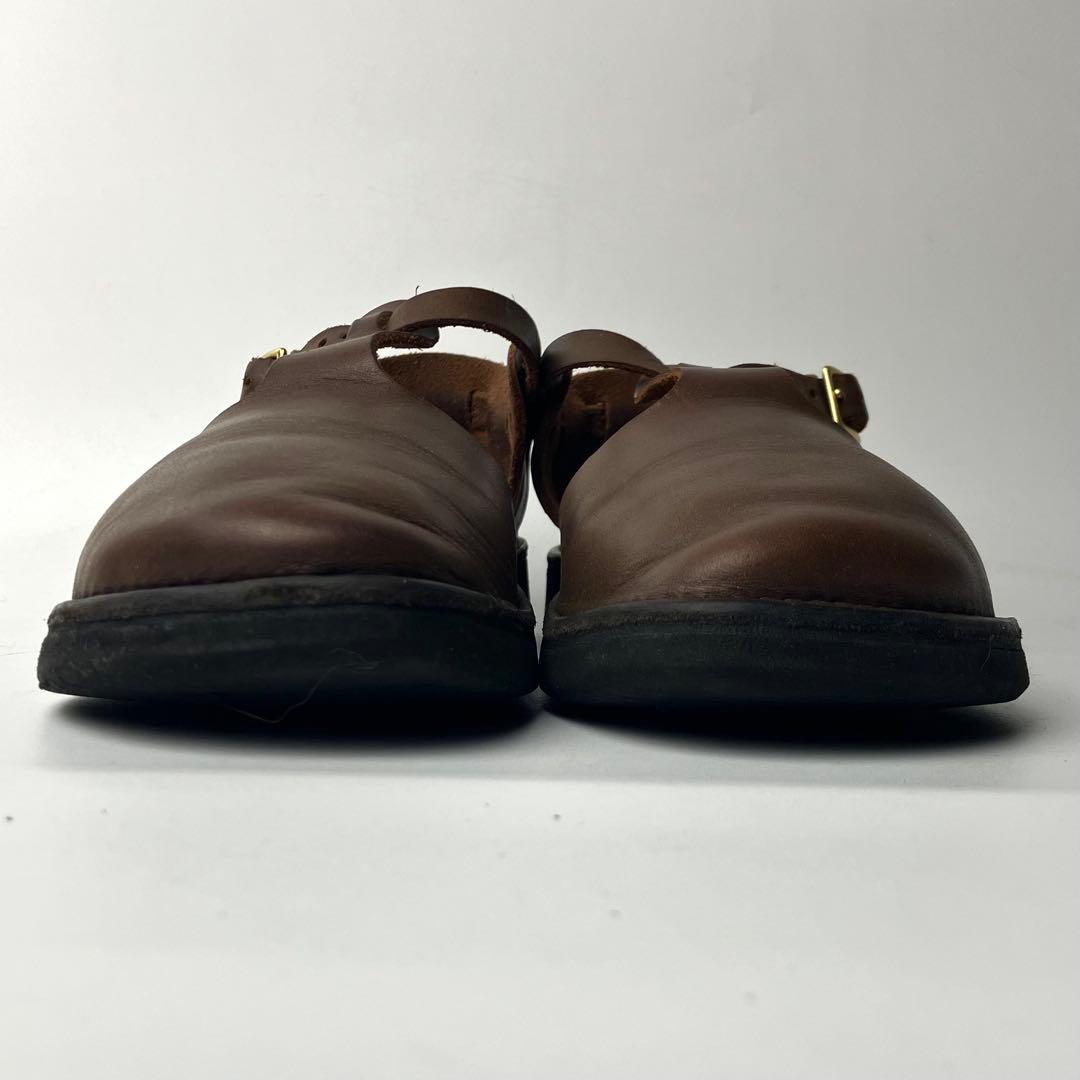 【美品】オーロラシューズ　ウエストインディアン　Tストラップ DBR 22.5㌢