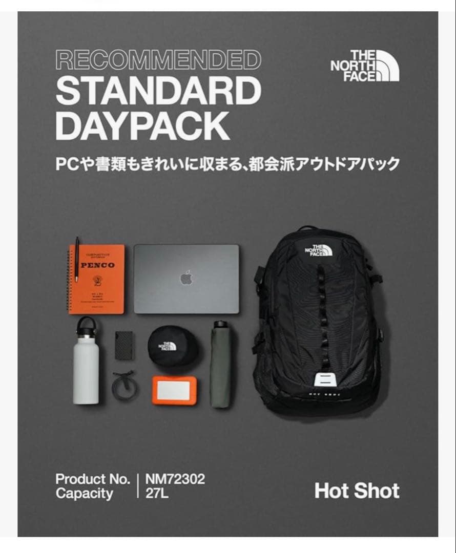 ザノースフェイス　リュック Hot Shot ホットショット NM72302