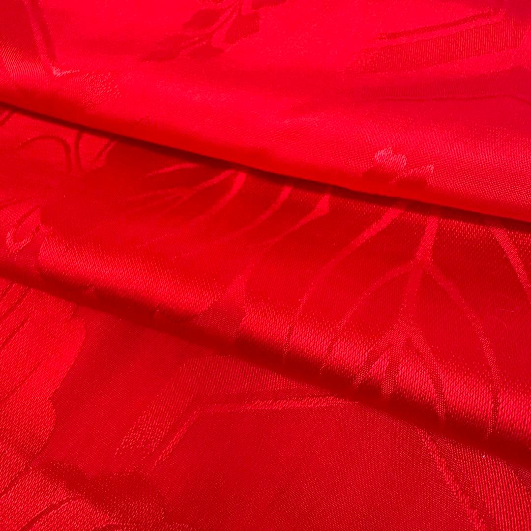 【着物と帯 時流】J241274s◆正絹 振袖用 長襦袢◆赤色 Mサイズ 美品