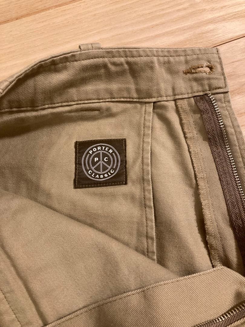 PORTER CLASSIC ベージュ チノパン BING CHINO