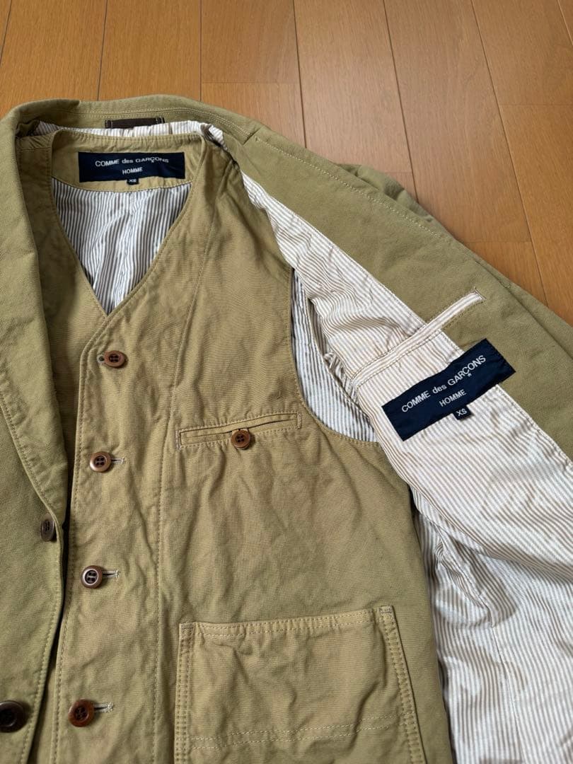 コムデギャルソンオム　ジャケット ベストセットXS