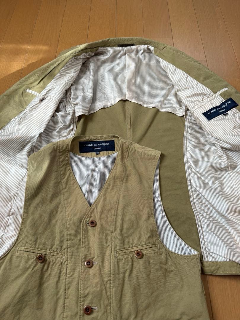 コムデギャルソンオム　ジャケット ベストセットXS