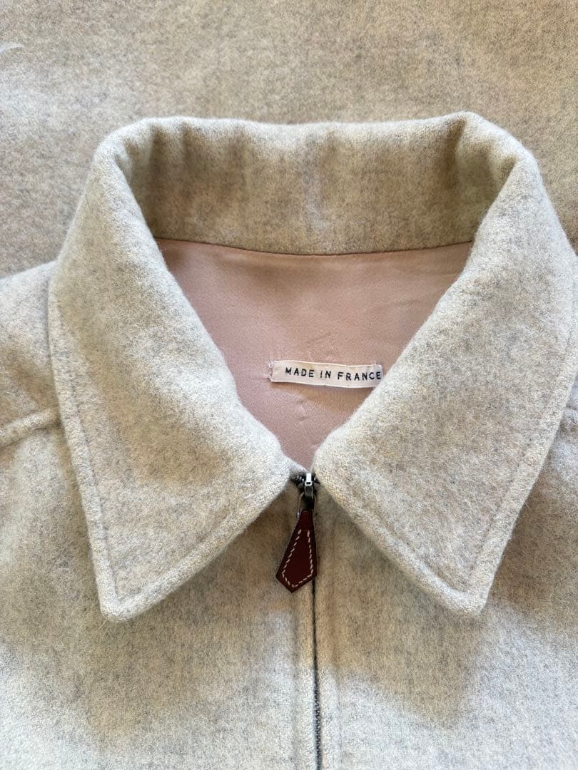 エルメスマルジェラ期　アルパカオーバーベスト　ベージュ　38サイズ　フランス製