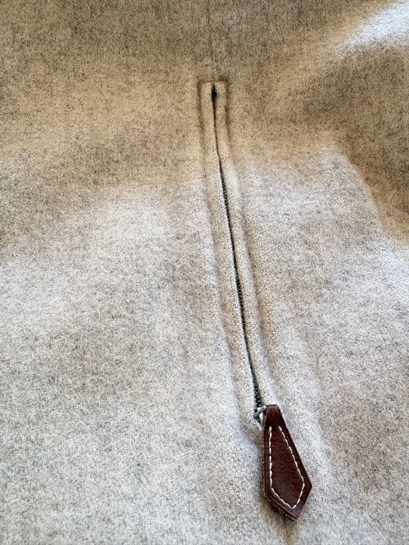 エルメスマルジェラ期　アルパカオーバーベスト　ベージュ　38サイズ　フランス製