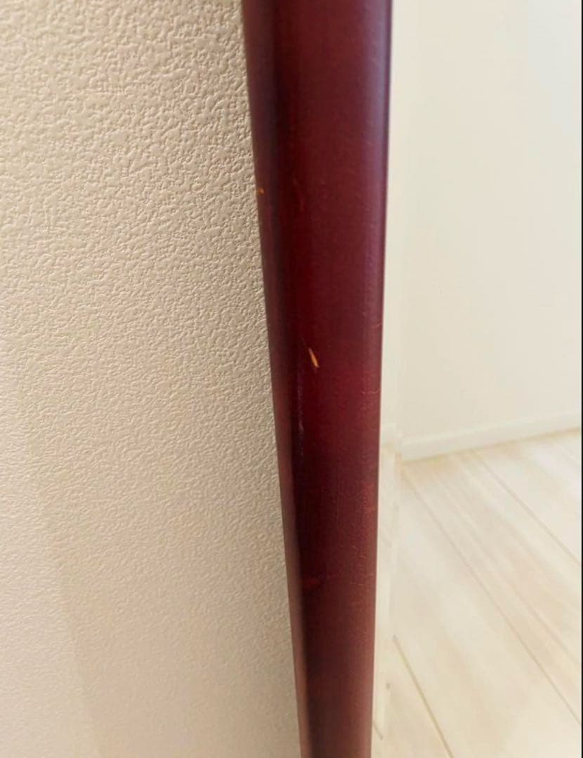 アーチ型スタンドミラー ブラウン 木製