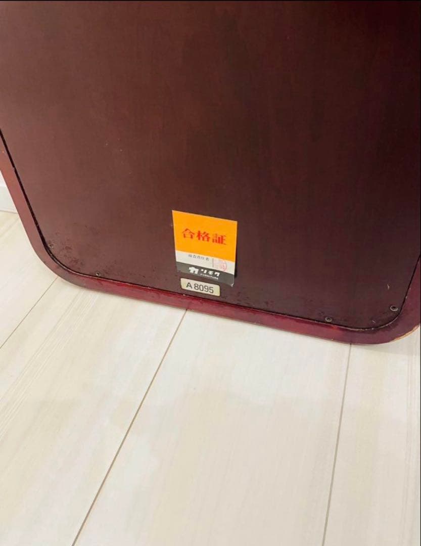 アーチ型スタンドミラー ブラウン 木製