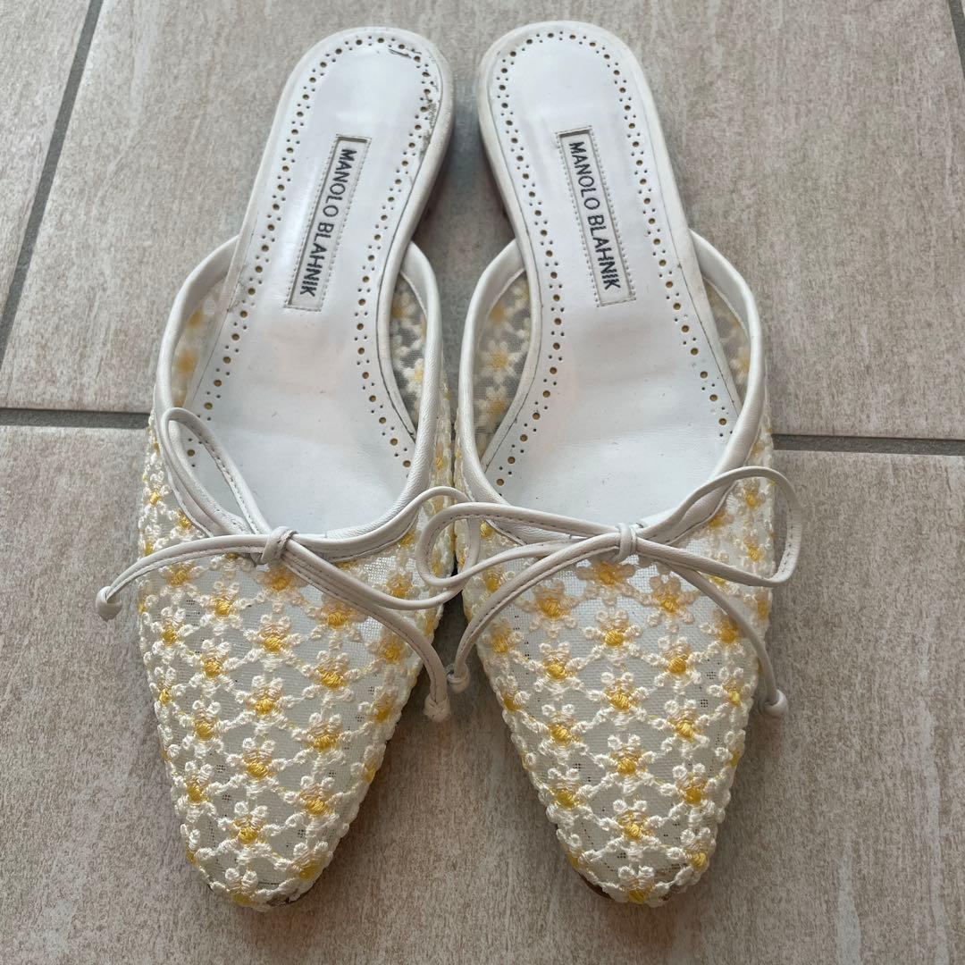 マノロブラニクMANOLOBLAHNIKミュール36 サンダル