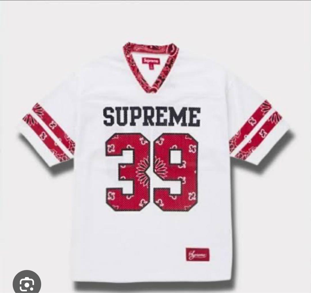 supreme バンダナ フットボールシャツ Mサイズ