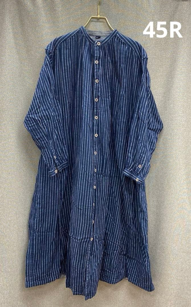 N781◯ 45Rコットンワンピース ストライプ