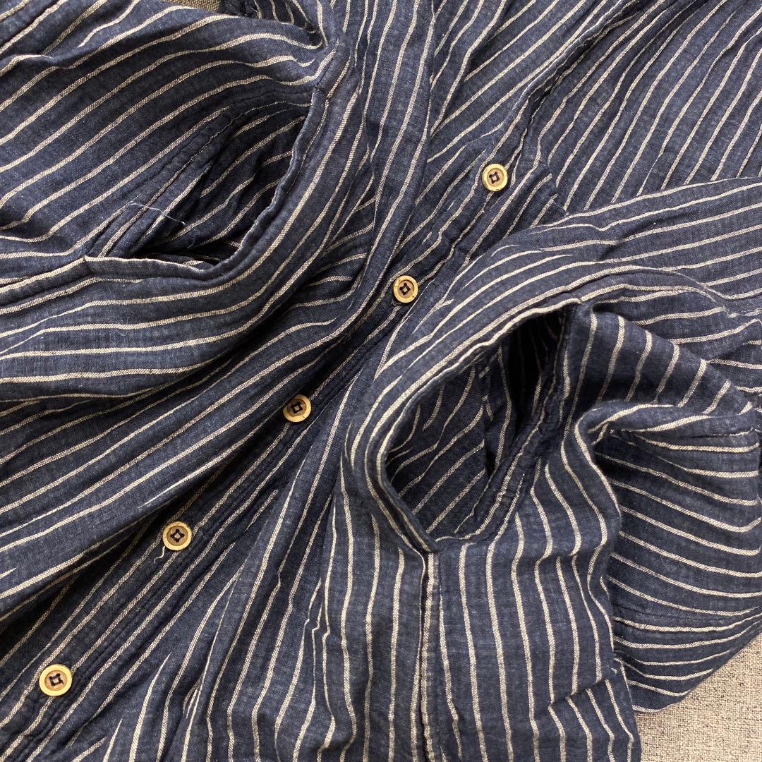 N781◯ 45Rコットンワンピース ストライプ