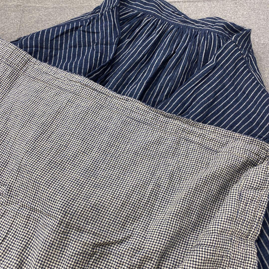 N781◯ 45Rコットンワンピース ストライプ