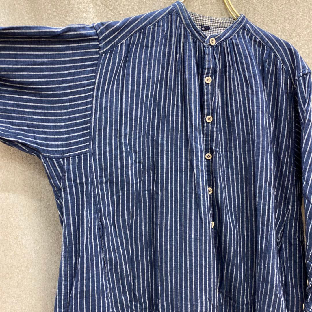 N781◯ 45Rコットンワンピース ストライプ