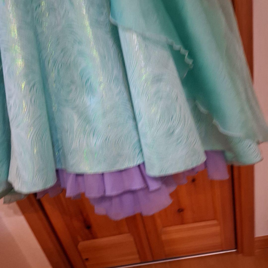 ディズニー公式　アリエルドレス　140　髪飾りつき