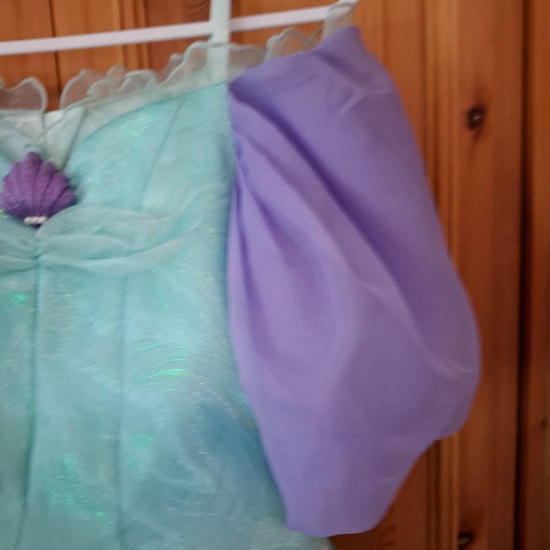 ディズニー公式　アリエルドレス　140　髪飾りつき