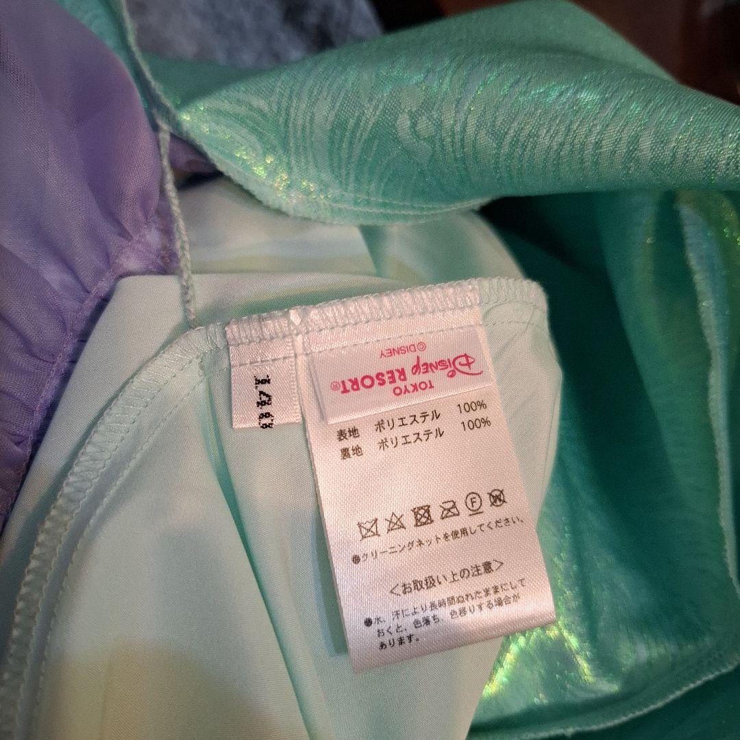 ディズニー公式　アリエルドレス　140　髪飾りつき