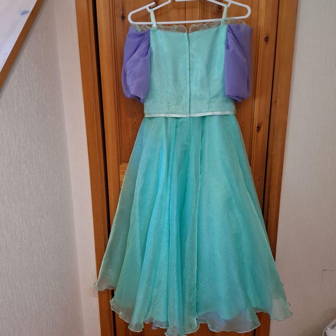 ディズニー公式　アリエルドレス　140　髪飾りつき