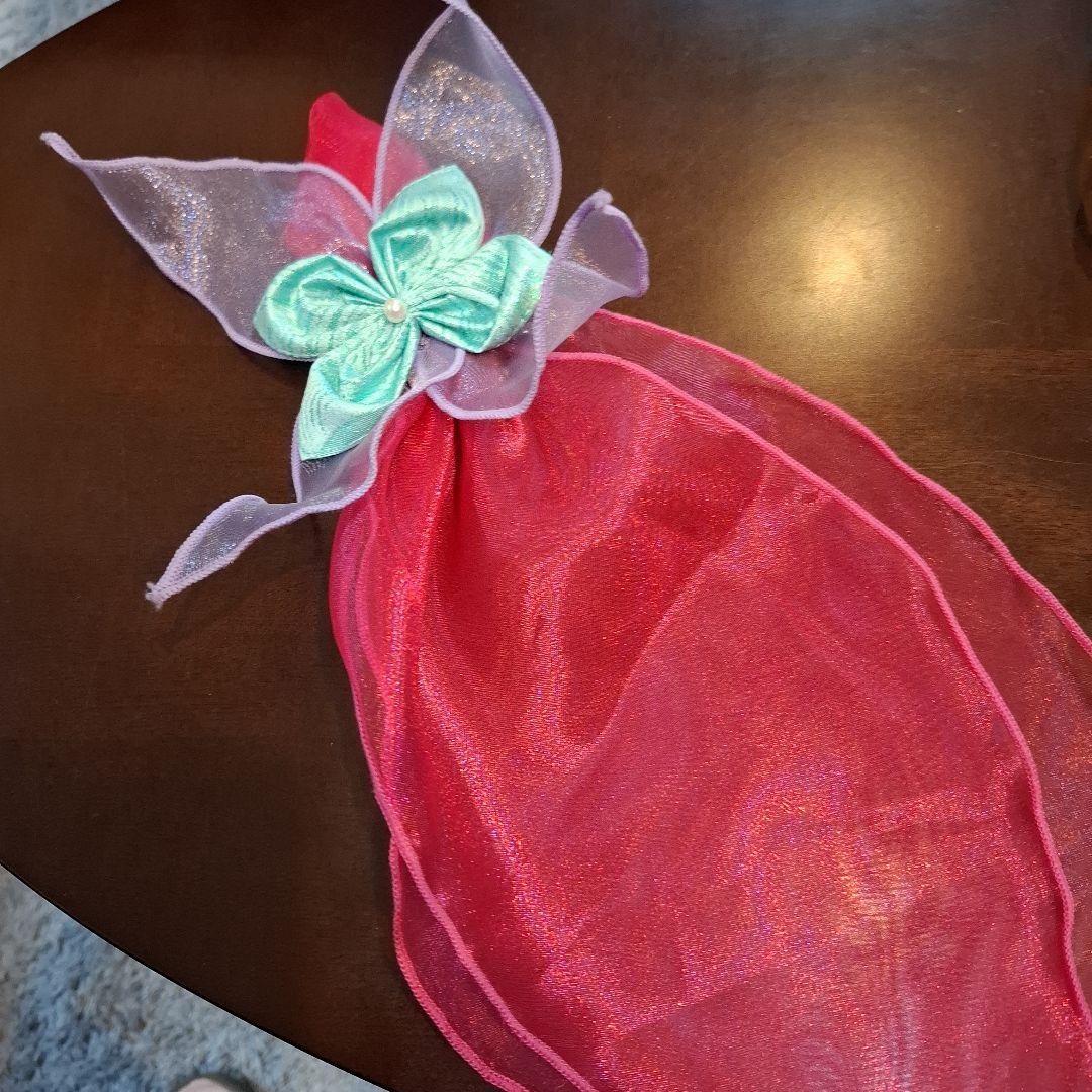 ディズニー公式　アリエルドレス　140　髪飾りつき