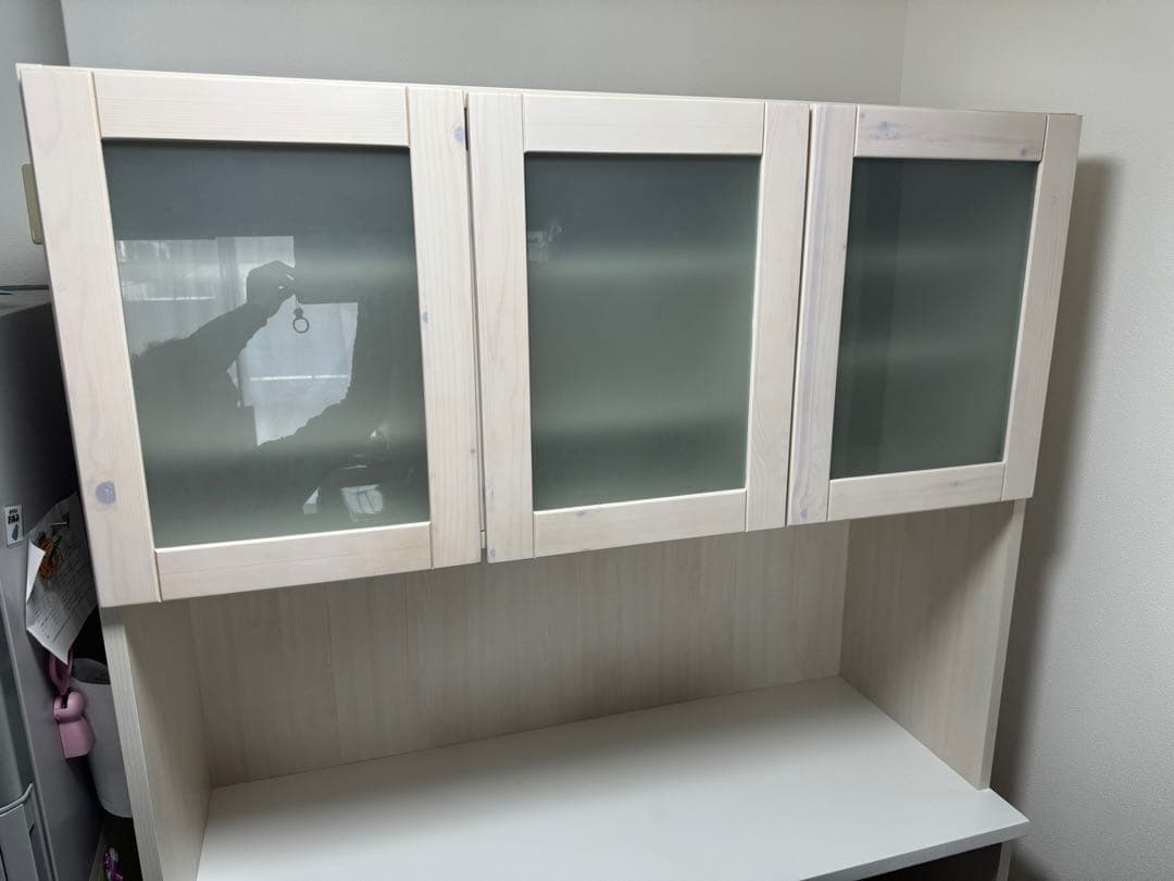 120cm 食器棚 キッチンボード 家電 レンジ 収納 北欧風カラー