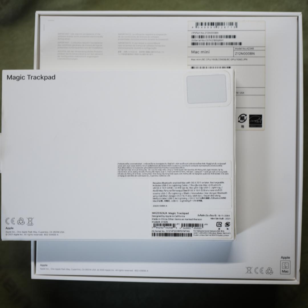 Mac mini(M1, 2020,16GB) Magic Trackpad付き