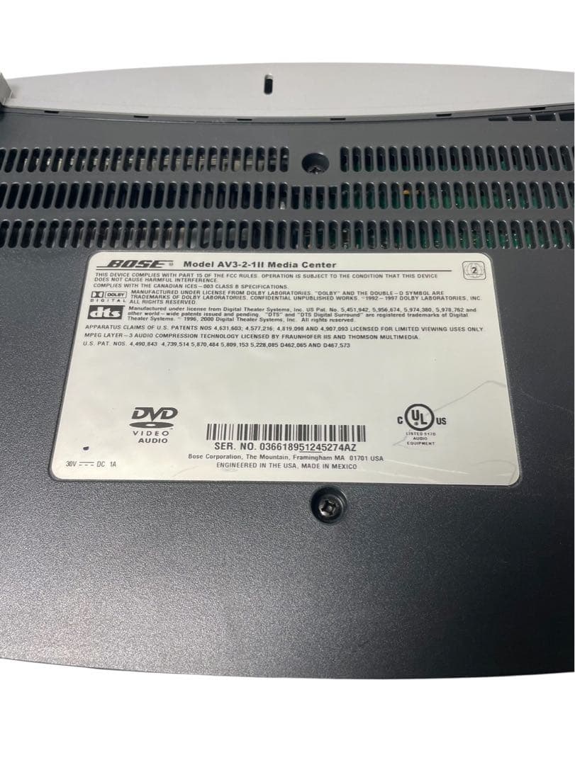 BOSE PS/AV 3-2-1 II DVDホームシアターシステム