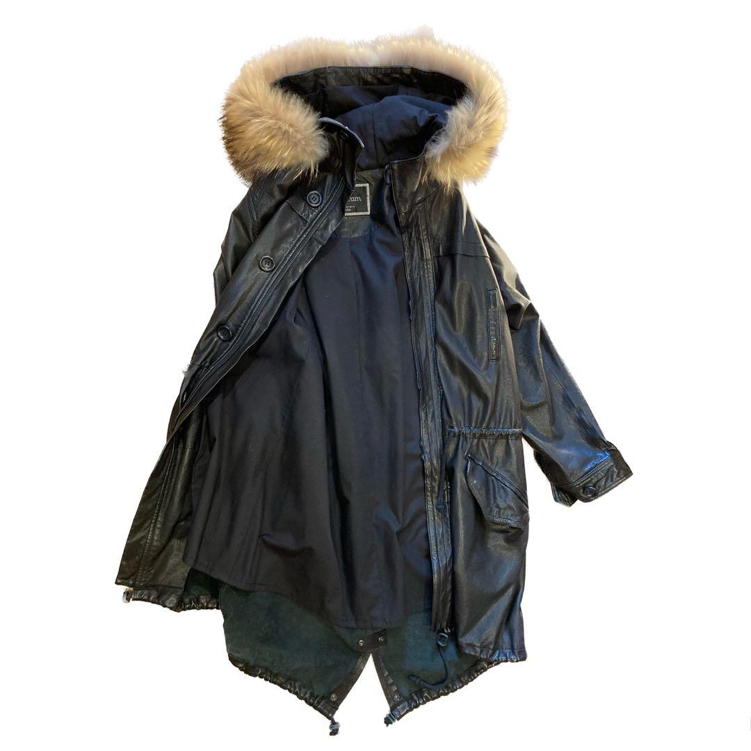 【Diagram】ラムレザーコート　モッズコート　ラムレザー　レザーコート