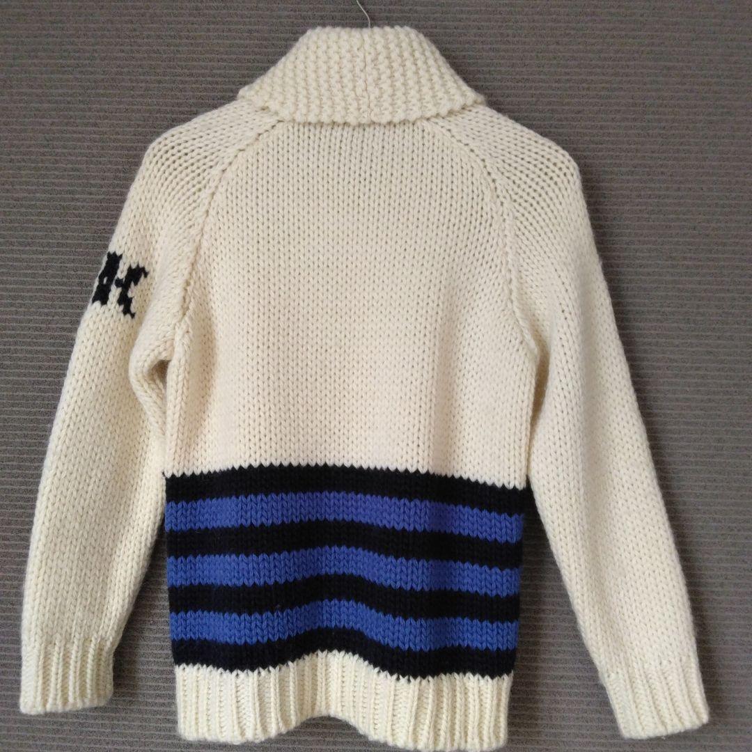 ニットジャケット　伊太利屋　ウール　イタリヤ　ザックリニット　おしゃれ　温かい