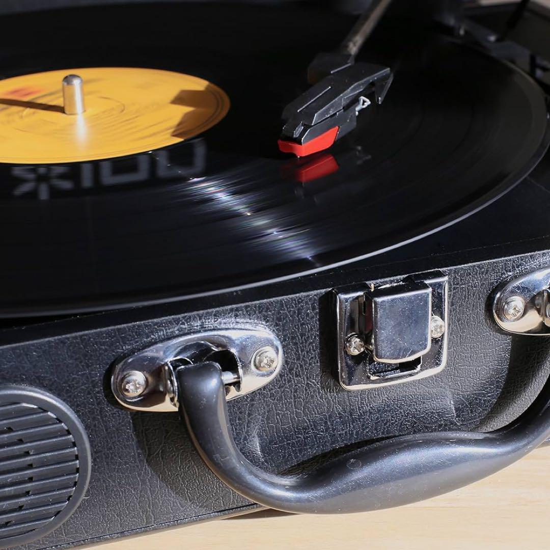 レコードプレーヤー　レトロ　スピーカー内蔵