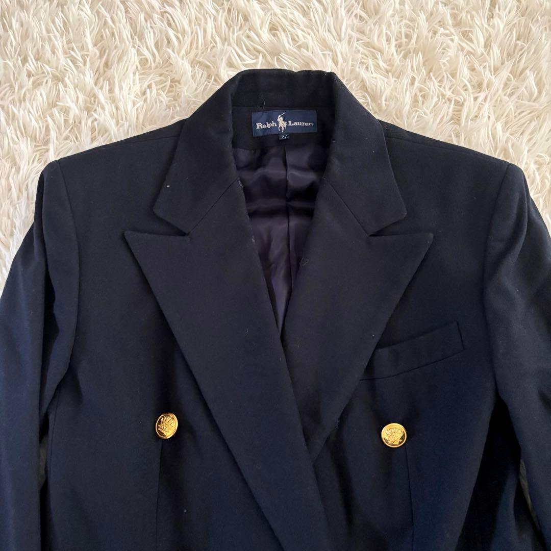 W*n様 【本物】ラルフローレン 紺ブレ ダブル 金ボタン 大きいサイズ ジャケ