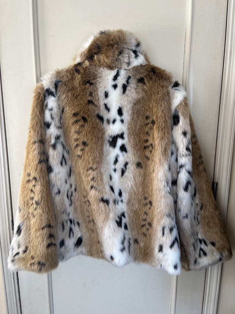 ファーコート レオパード柄 美品