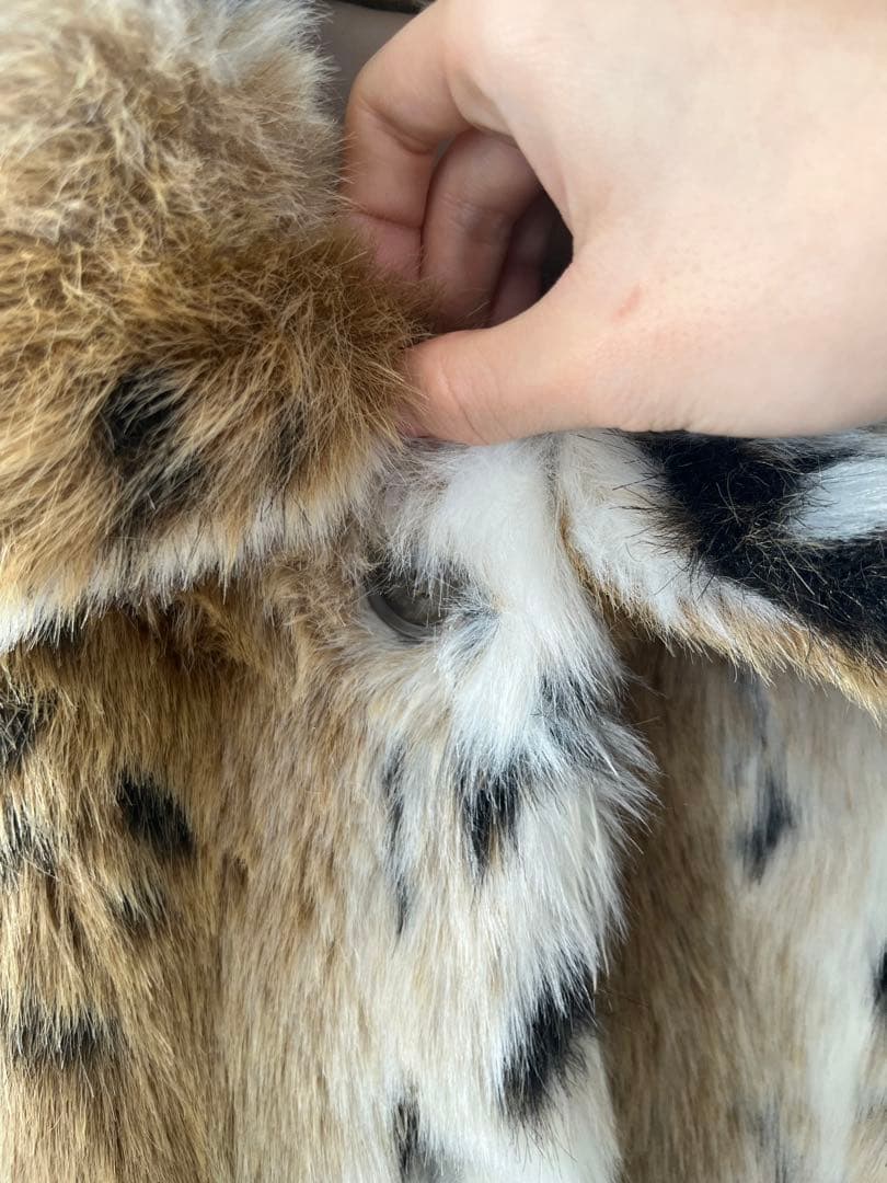 ファーコート レオパード柄 美品