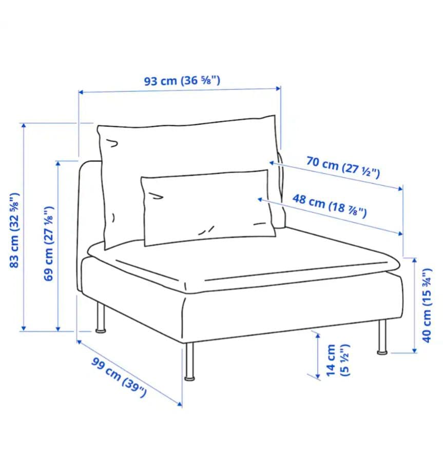 IKEA ソーデルハムン ダークグリーン 1人掛けソファ