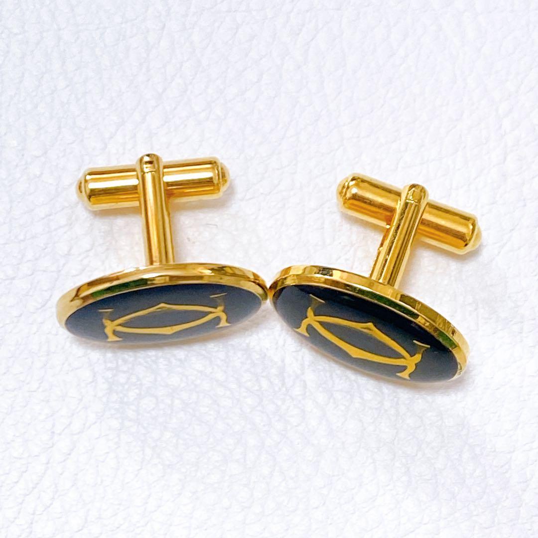 美品 カルティエ Cartier カフス カフリンクス ブラック