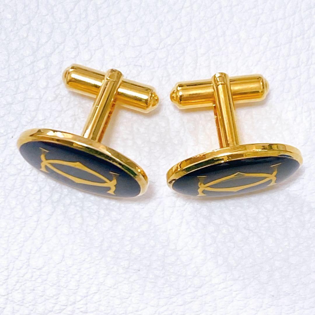 美品 カルティエ Cartier カフス カフリンクス ブラック