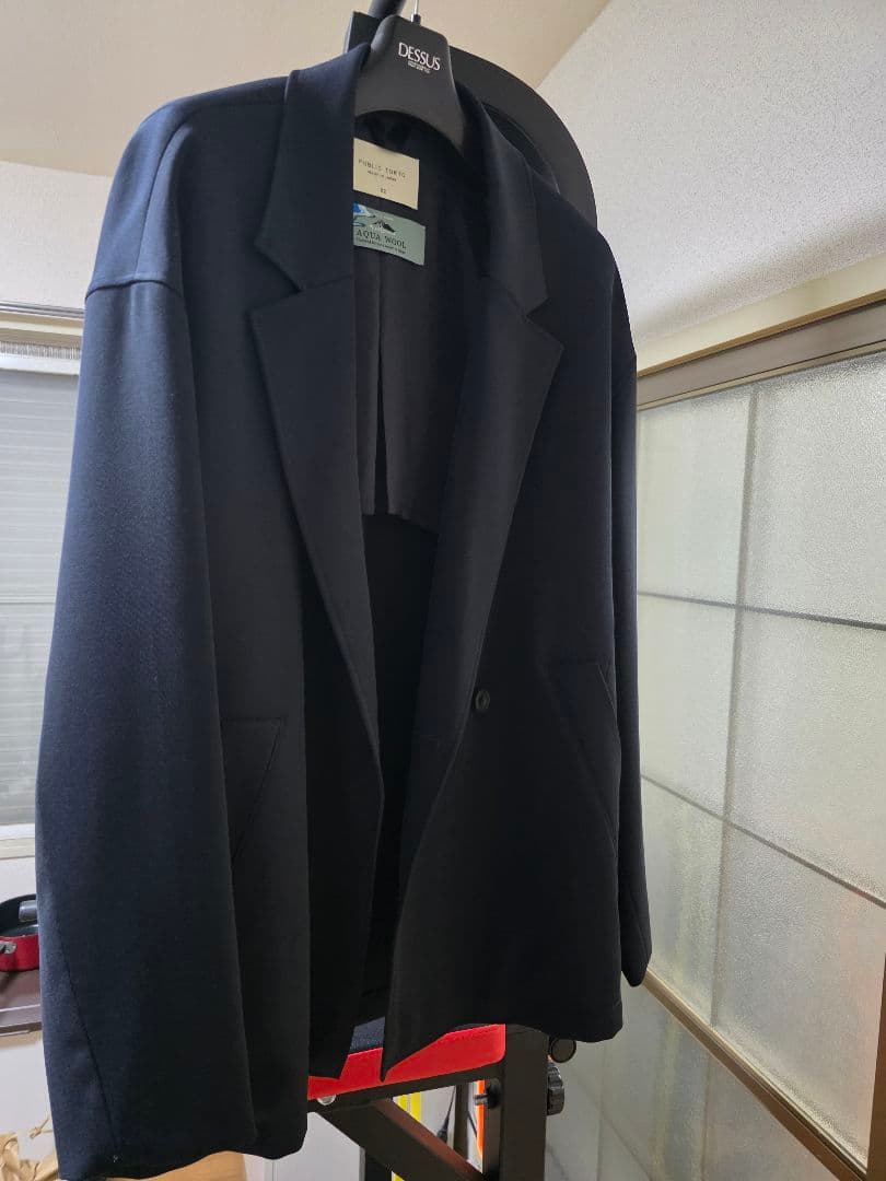 PublicTOKYOアクアウールジャケット モヘアカーディガンセット