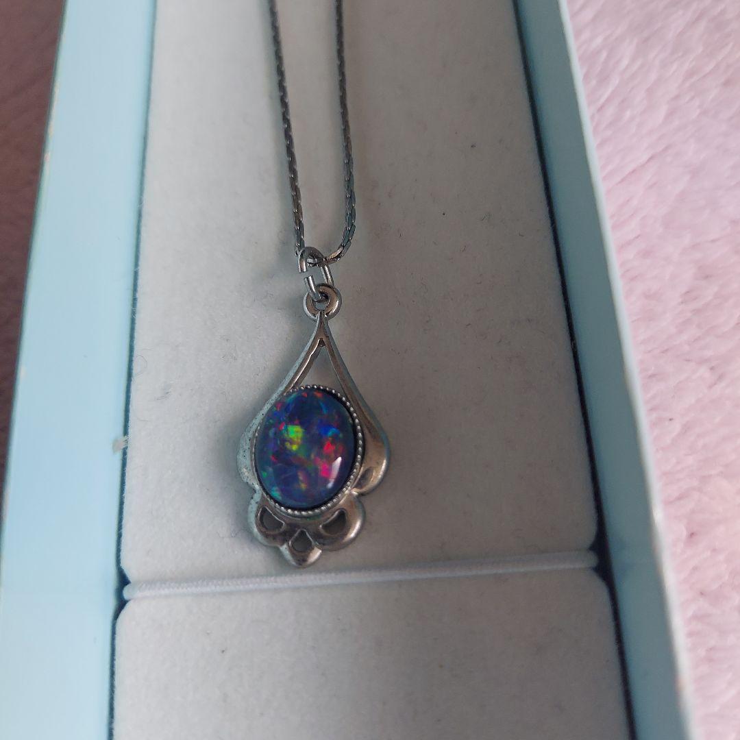 オパールペンダント P413 K18ゴールド 宝石保証書付き